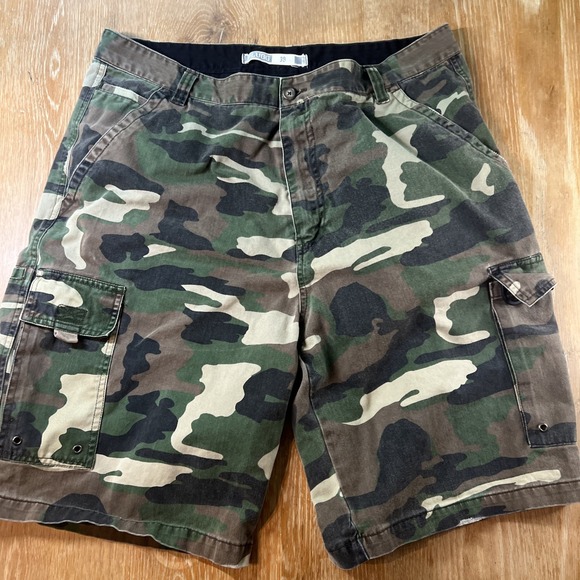 Plugg Other - Vintage Plugg Camo‎ Cargo Shorts Mens 38 Y2K Baggy Skater